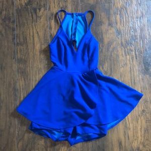 Royal blue romper dress